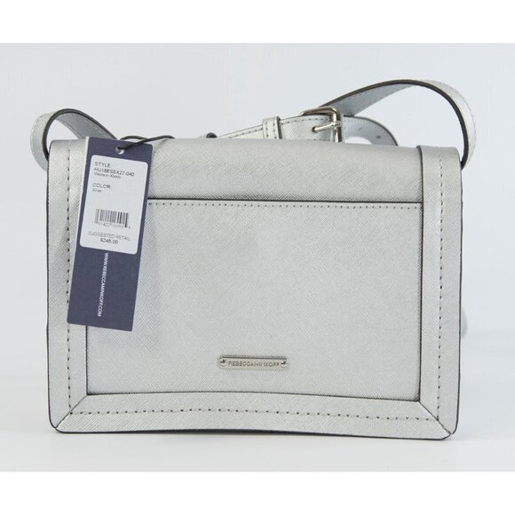 Rebecca Minkoff Silver Saffiano Madison Crossbody - Picture 9 of 13